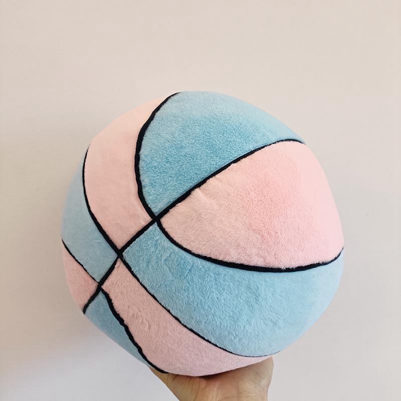 Creative Simulation Soft Basketball Throw Pillow Plush Toy Ball Doll Children'S Soothing Doll Activity Gift