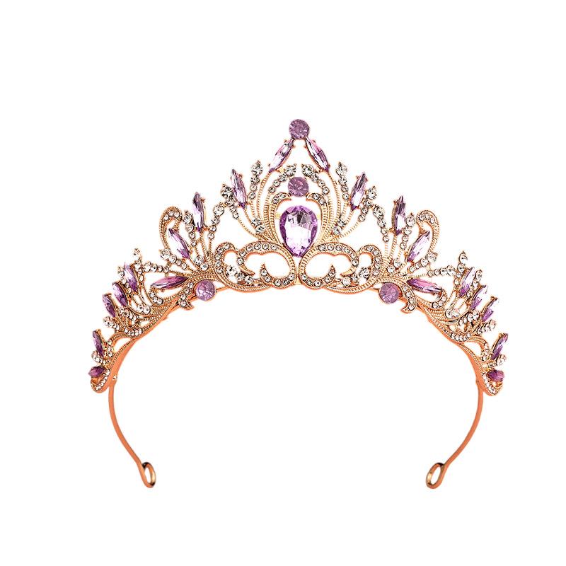 Flickors Krona Brudhuvudbonad Barn Födelsedagskrona Prinsessa Koreansk Catwalk-framträdande Håraccessoarer