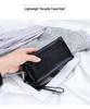 Women's Large Capacity Cowhide Clutch Wallet with Phone Storage