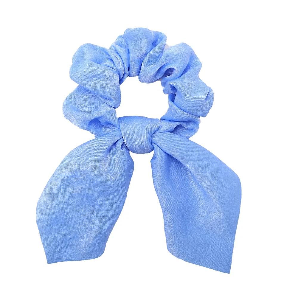 

Женские шелковые резинки для волос, эластичные резинки для волос, ушки кролика, цветочный леопардовый принт, повязка для волос, резинки для волос для хвостика, аксессуары для девочек