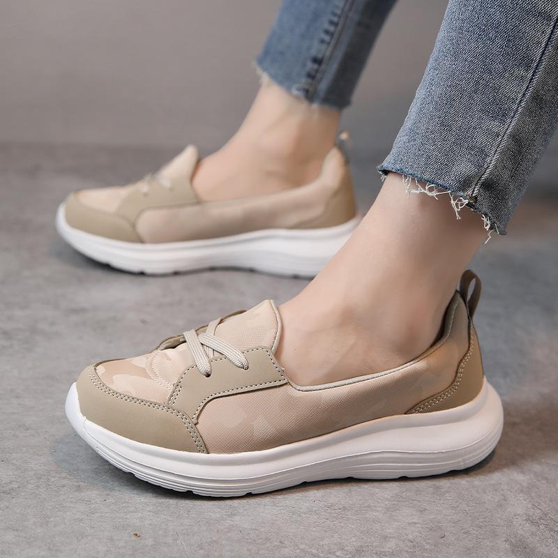 Large size one-pedal women's shoes flat princess shoes, lightweight foot cover, four-season student casual lace-up women's single shoes -