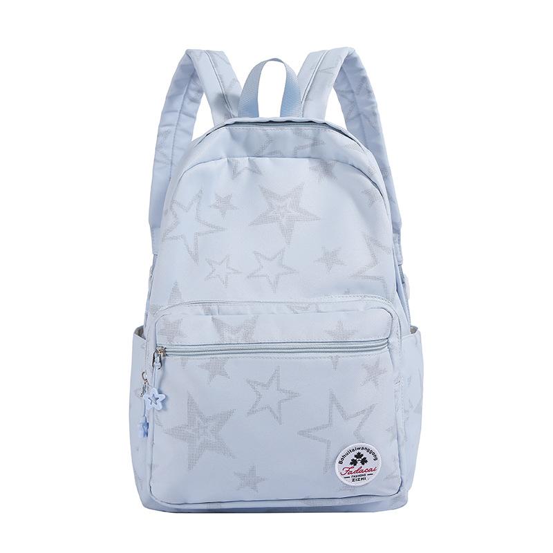 Schoolbag American Star Printed Backpack Female Student Leisure Lightweight Large Capacity Schoolbag Simple Leisure Travel Backpack