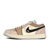 Air Jordan 1 Heartbeat Lover Leather Abrasion Resistant Low Top Vintage Basketball Shoes Unisex Gray Pink HQ3440-101(Team563)