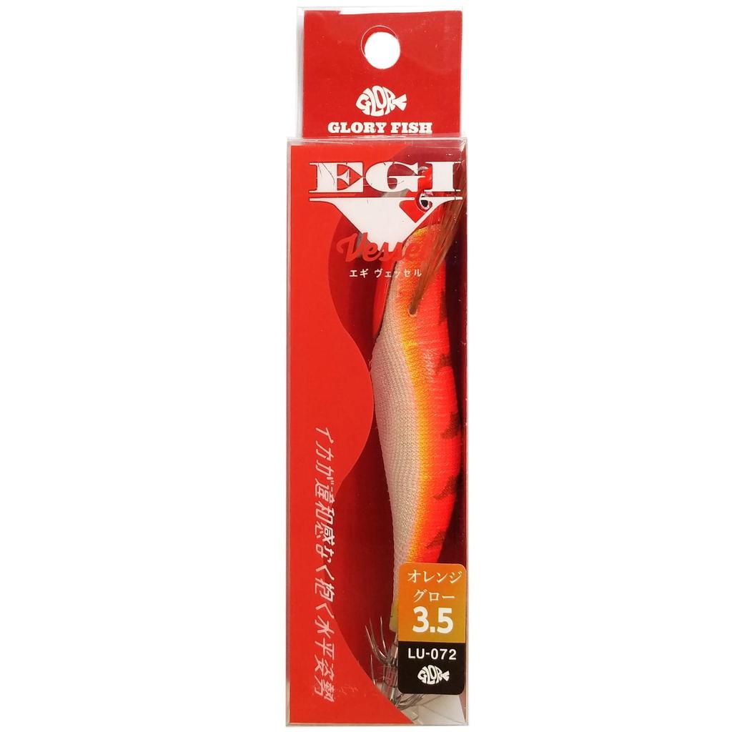 Glory Fish Egi LU-072 Egi Vessel No. 3.5 30g Orange