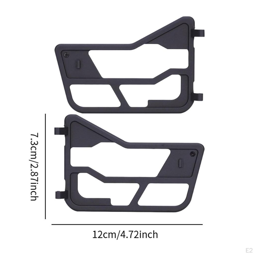 2x RC Crawler Decorative Door Kit Simulate DIY Decoration Aluminum Alloy Upgrade Tube for 1/10