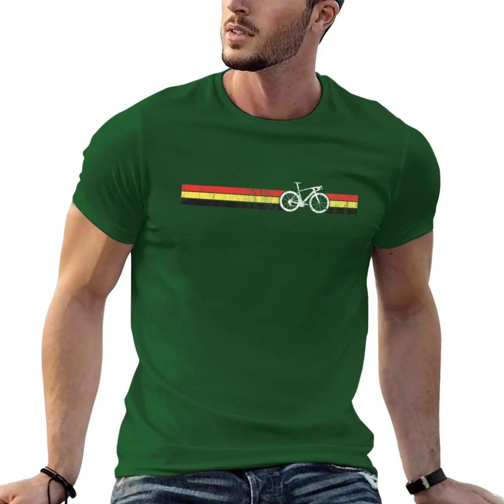 New Belgian Cyclist Bike Racing Belgium Flag Cycling T-Shirt Anime Clothes Short T-shirt T Shirts for Men Cotton