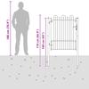 Zauntor HORST 100 X 125 Cm Metal Black Lockable