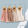 Hand Towel with Lanyard Cartoon Soft Microfiber Cute Bear Design Kitchen Hanging Wipe Hand Towel Cloth Daily Use