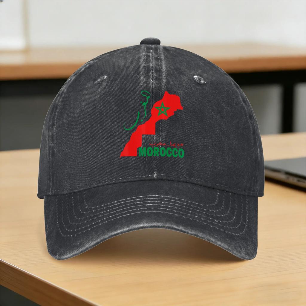 Proud Moroccan Design Casual Baseball Cap Running Hippie Trucker Hat Summer High Quality FeUnisex Unisex Fitted Retro Baseball Caps