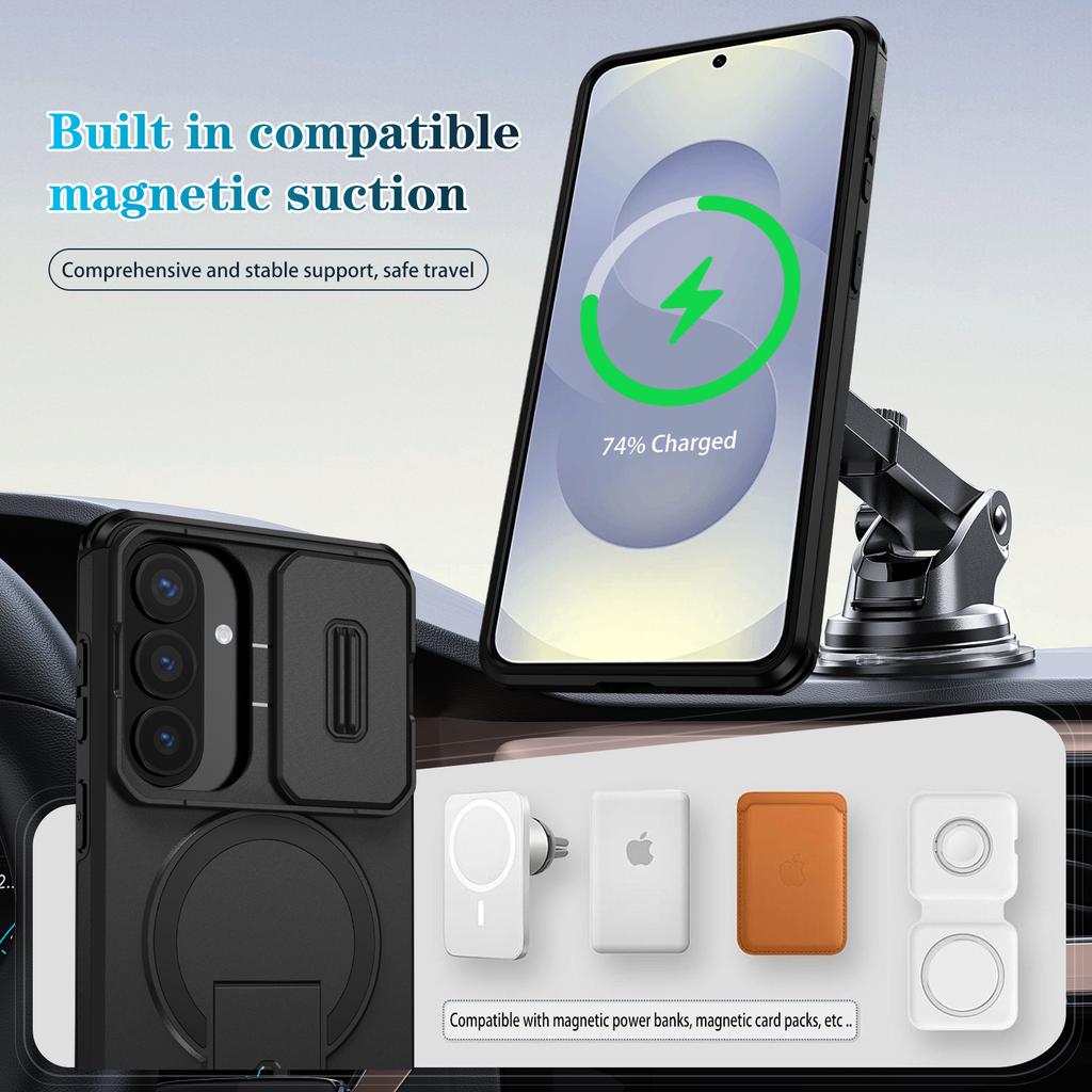 Anti-Shock Case for Samsung Galaxy S26 Ultra S25 FE S24 Plus S23 A17 A56 A36 A16 A26 A55 A15 Wireless Charge Accessories Cover