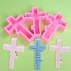 Set Of 2 Crucifix Shaped Silicone Molds for Baking and Crafting Chocolate Cakes Candies Moulds Kitchen Bakewares