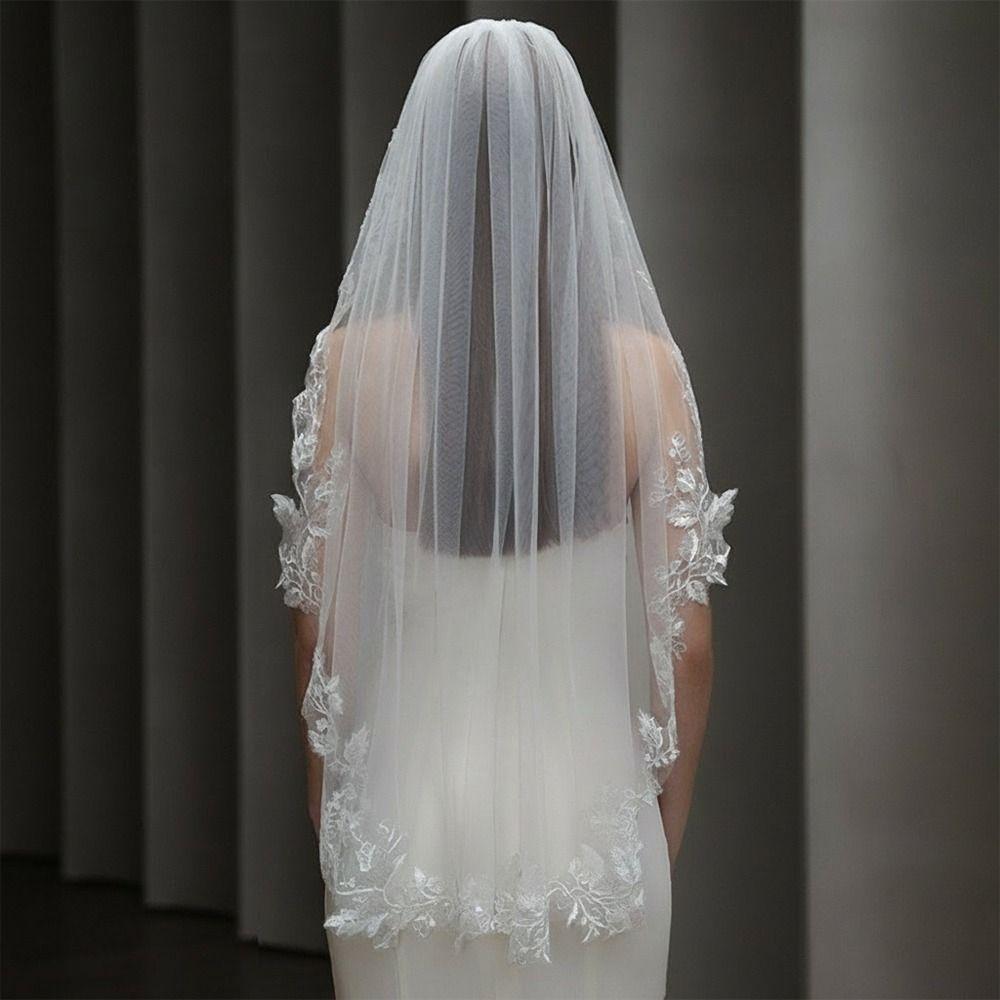 One Layer Bridal Veil Soft Tulle Bridal Headpiece Vintage Wedding Veil  Brides