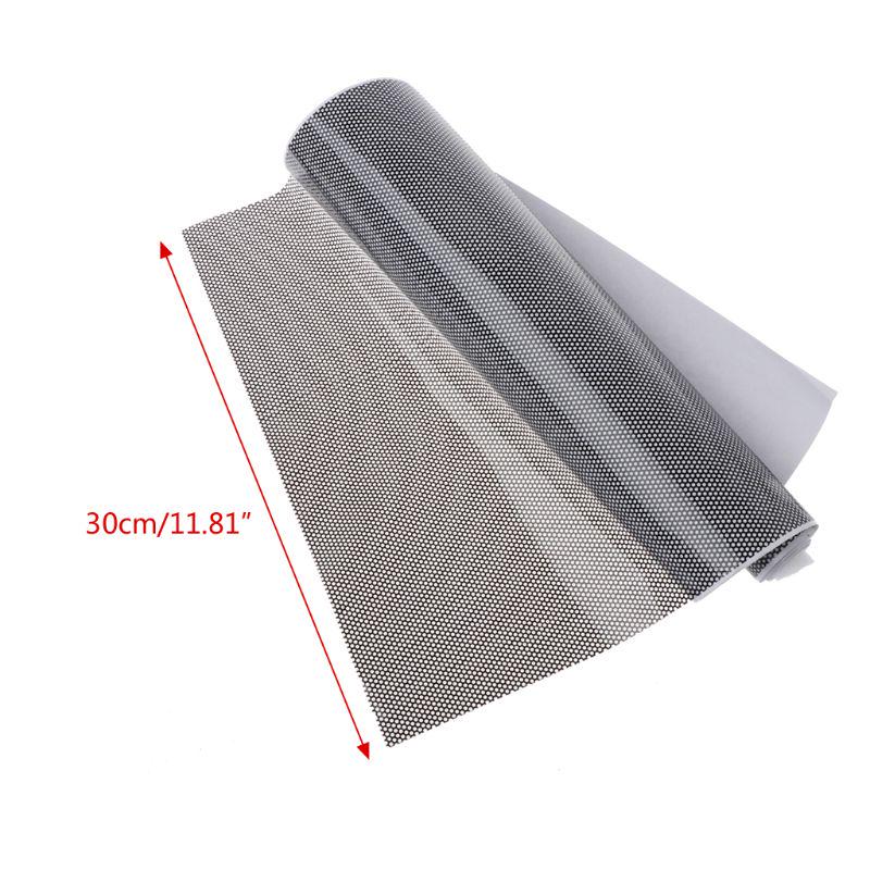 30x106cm Tinting Perforated Mesh Film Fly-Eye MOT Legal Tint Car Front Rear Headlight Light Bulb