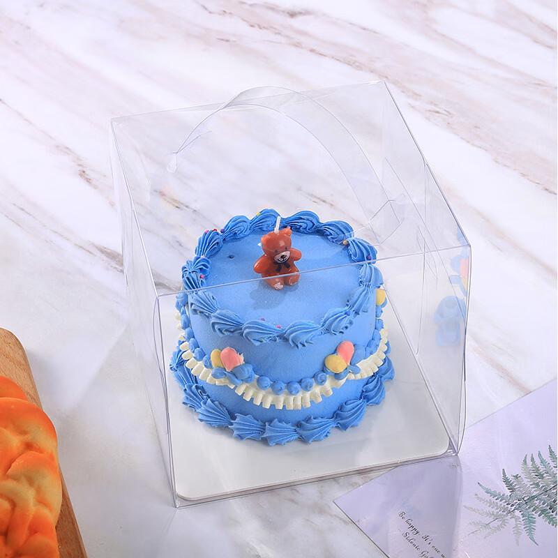 Chang Baosen 4-inch Transparent Heightened Cake Box