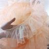 New 2 Yard Black Wave Lace 3D Handmade Pleated Ruffled Fabric Sewing Decoration 10CM Wide Wedding Dress Accessories