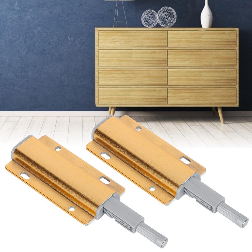 2er Set Magnetischer Druckriegel Türöffner Dämpfer für Schranktür Schublade Haushaltsbedarf