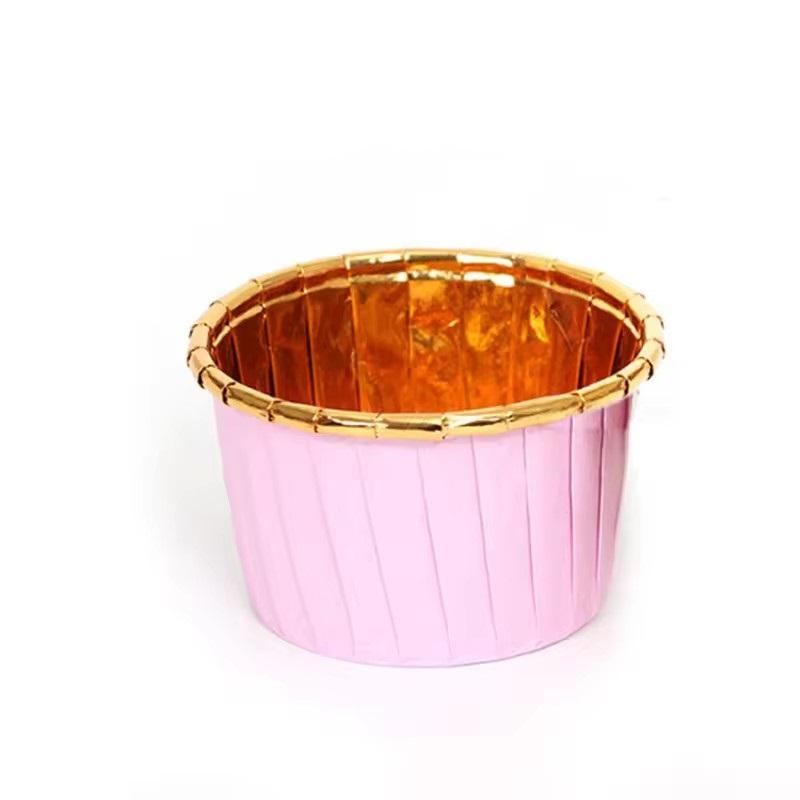 Thick Gold and Silver Coating Roll Cup Cake Cup High Temperature Baking Cup Baking Supplies