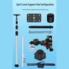 Adjustable Stainless Steel Infrared Spirit Level Rod with Fine-Tuning