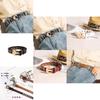 Stylish Metal Hollow Women's Belt For Students Fashionable Casual Denim Accessory