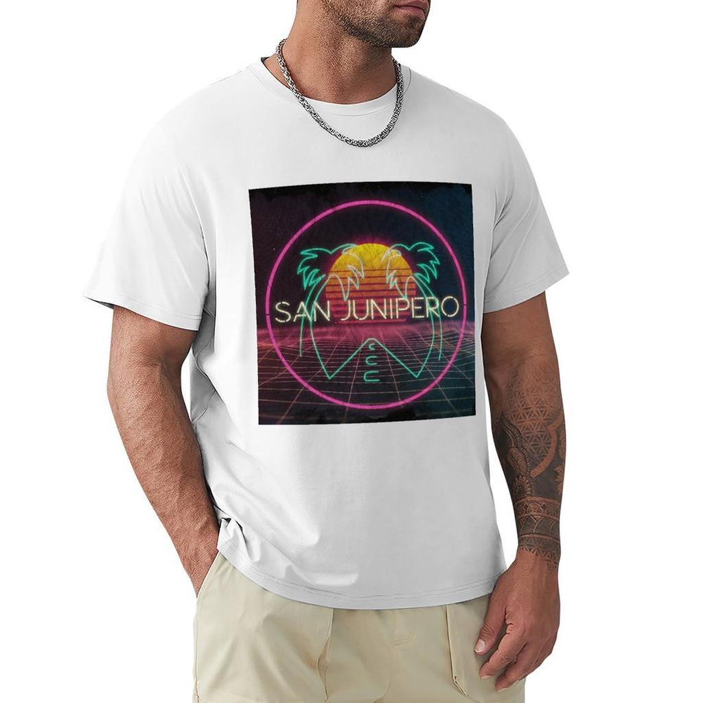Black Mirror San Junipero poster Netflix TShirt t shirts for Unisex cotton funny TShirt