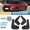 Mudguard Car Accessories for Toyota Camry Sport Regular Version 2018- Mud Flaps for Fender 4PCS Black ABS Splash Guards Set