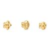 Louis Vuitton Crazy In Lock Monogram Trzyczęściowy Zestaw Kolczyki z Elementami Metalowymi Styl dla Par Akcesoria Unisex Złoty M00395