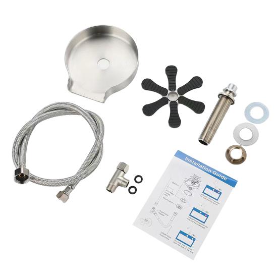 Vysokotlaký oplachovač skla 6 čepelí 9 otvorů Lis na EU zástrčku Automatické čištění Nerezová myčka na poháry Čistič Domácí bar Příslušenství ke kavárně