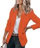 2024 Autumn Women's Long-Sleeve Solid Color Single-Breasted Suit Jacket with a Loose Fit and Suit Collar.
