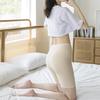 Plus Size High Waist Ice Silk Anti-Exposure Shorts – Women's Breathable, Elastic Boxer Leggings