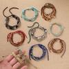 Böhmisches Armband - handgefertigtes ethnisch inspiriertes Handseilarmband mit Perlen
