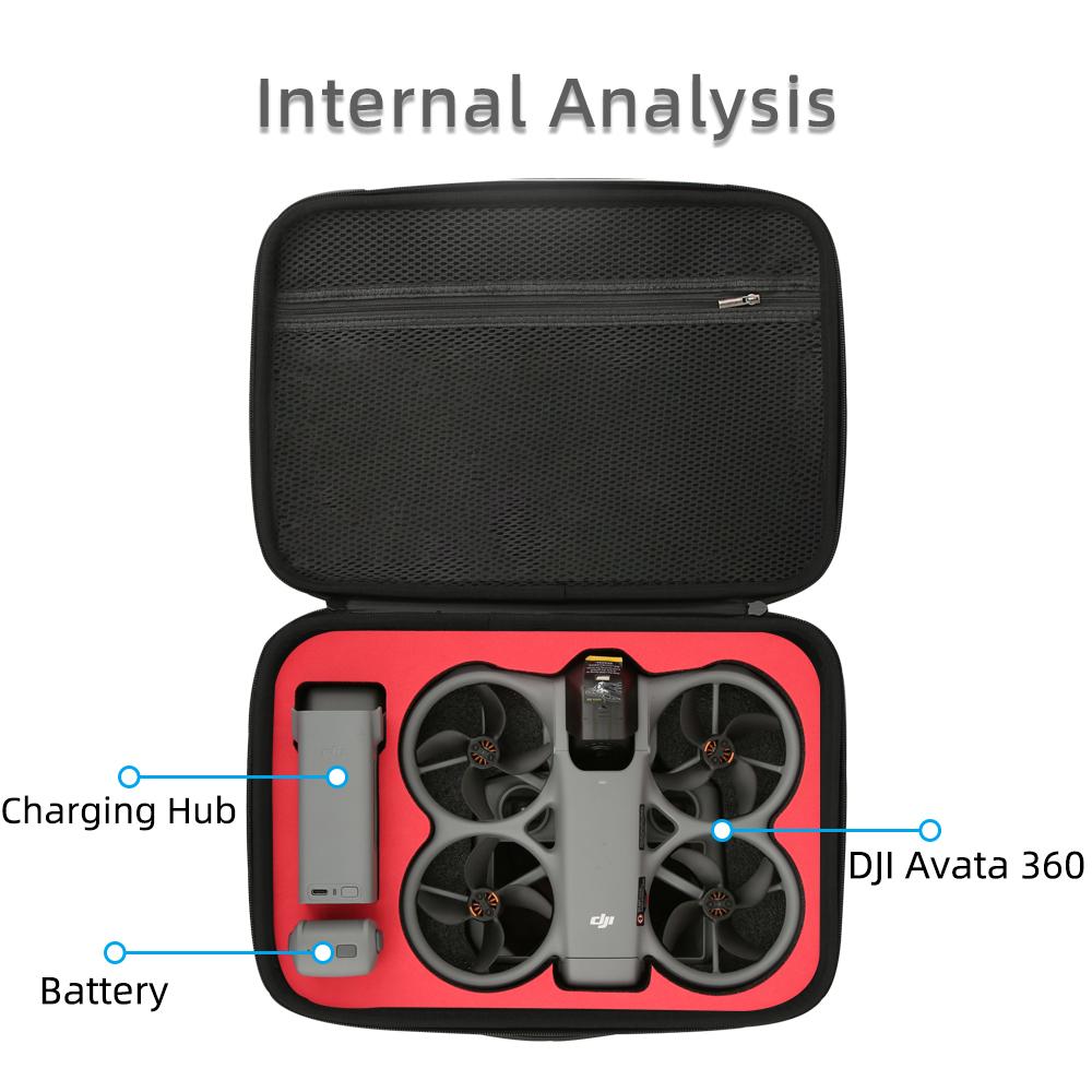 Portable Carrying Case for DJI Avata 161 Fly More Combo Shockproof Storage Bag for DJI Avata 161 RC 1 Drones Accessories
