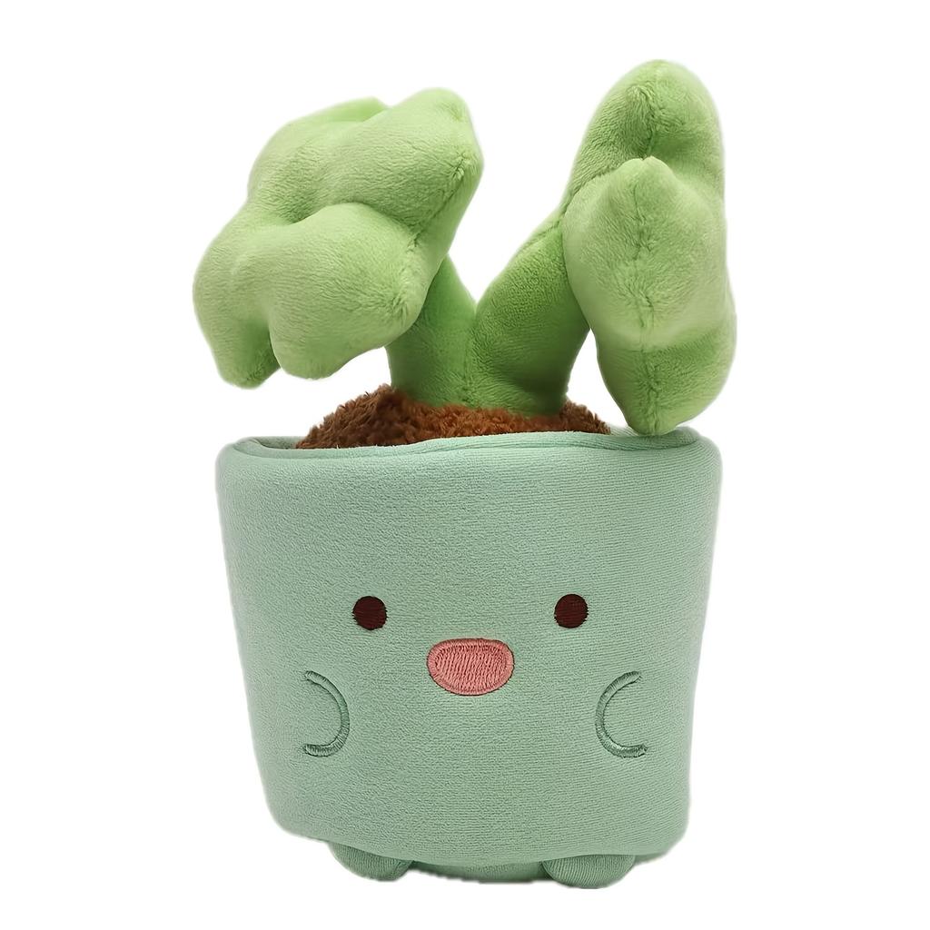2in1 Cute Plant Potted Plush Toys Tulip Mushroom Aloe Vera Begonia Lucky Grass Plant Doll