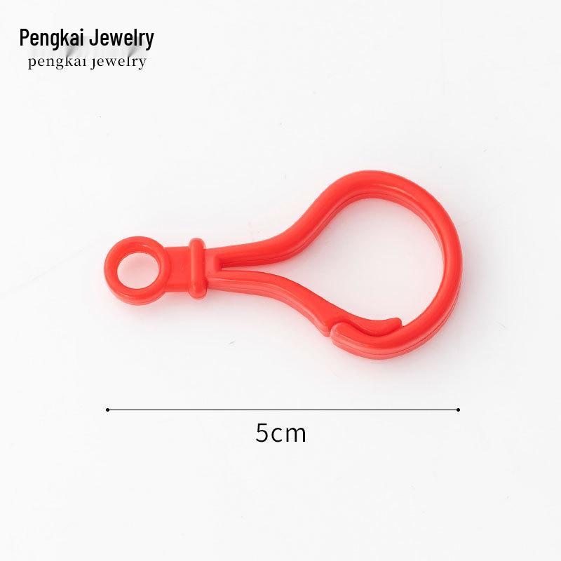 DIY Jewelry Accessories: Candy Color Plastic Buckle Set (Question Mark, Bag, Light Bulb, Gourd).