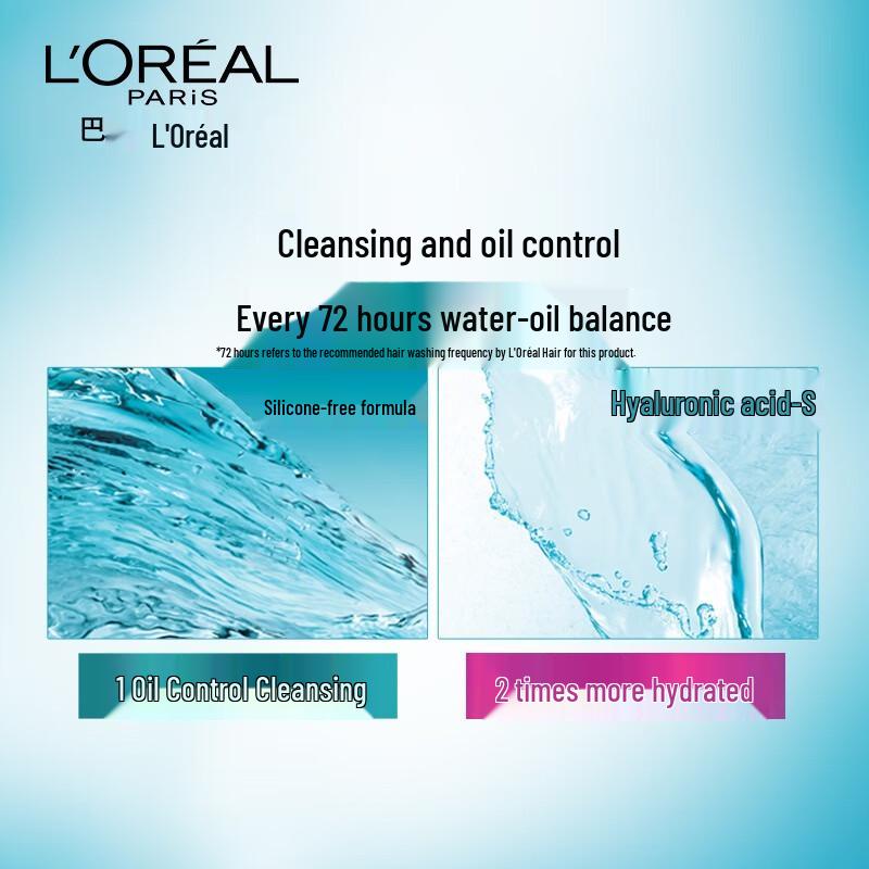 L'Oréal Men's Deep Purifying Cleanser & Hyaluronic Acid Shampoo Set