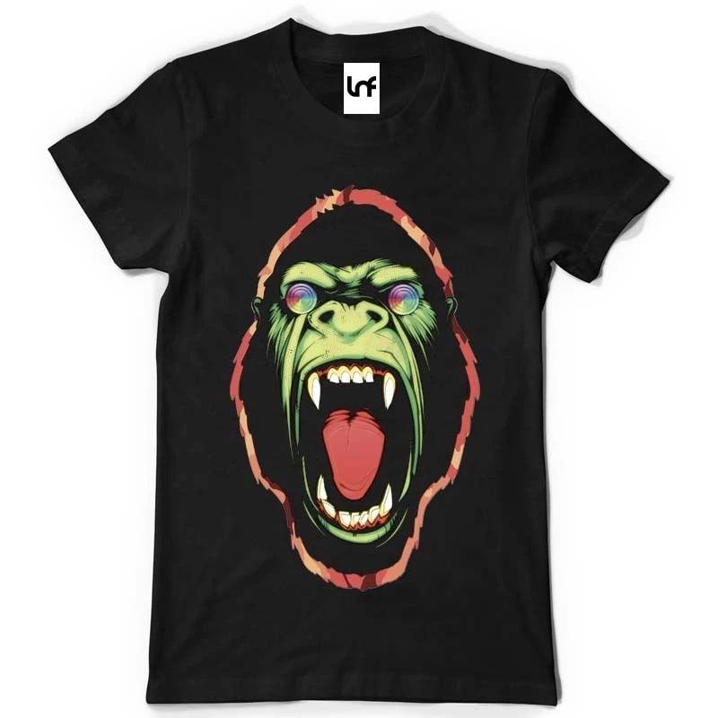 Hypnotic Ape Graphic Tee Unisex Black TShirt (Sb047) S