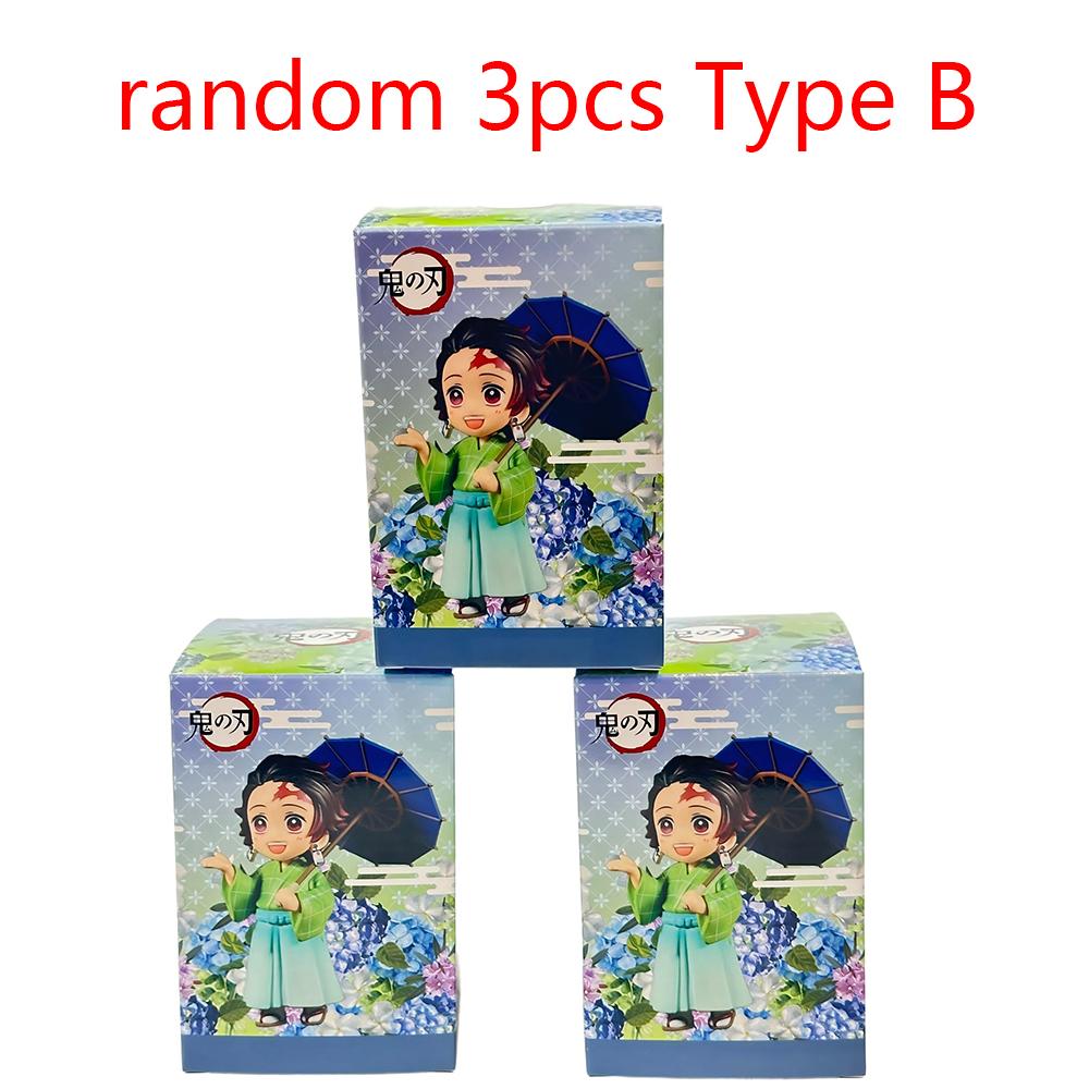 New Hot Plum Rain Season Q Version Figures Umbrella Scene Pvc Collectible Model Toy Gift For Anime Fans For Kids Adults Children's Birthday Gift