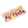 Montessori Wooden Eight-Color Puzzle for Early Education and Logical Thinking Training.