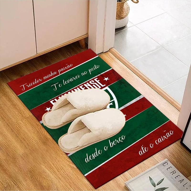 Flumi-nense Football Crest Printed Office Carpet Chair Cushion Entryway Rug, Rugs for Living Room, Bedroom Christmas gifts