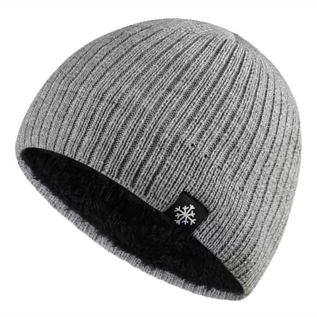Men's and Women's Autumn and Winter Plush Pullover Hat Knitted Hat with Large Head Circumference Loose Japanese Style Ear Protection Thick Wool Hat