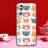 Cute Cat Pattern Kitten Case For Honor Magic 6 5 Pro 50 70 90 Lite X6 X7 X8 X9 X6a X7a X8a X9a X8b X9b Back Cover