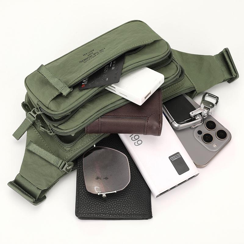 Waist Bag Men's Outdoor Shoulder Bag Sports Crossbody Bag Riding Chest Bag
