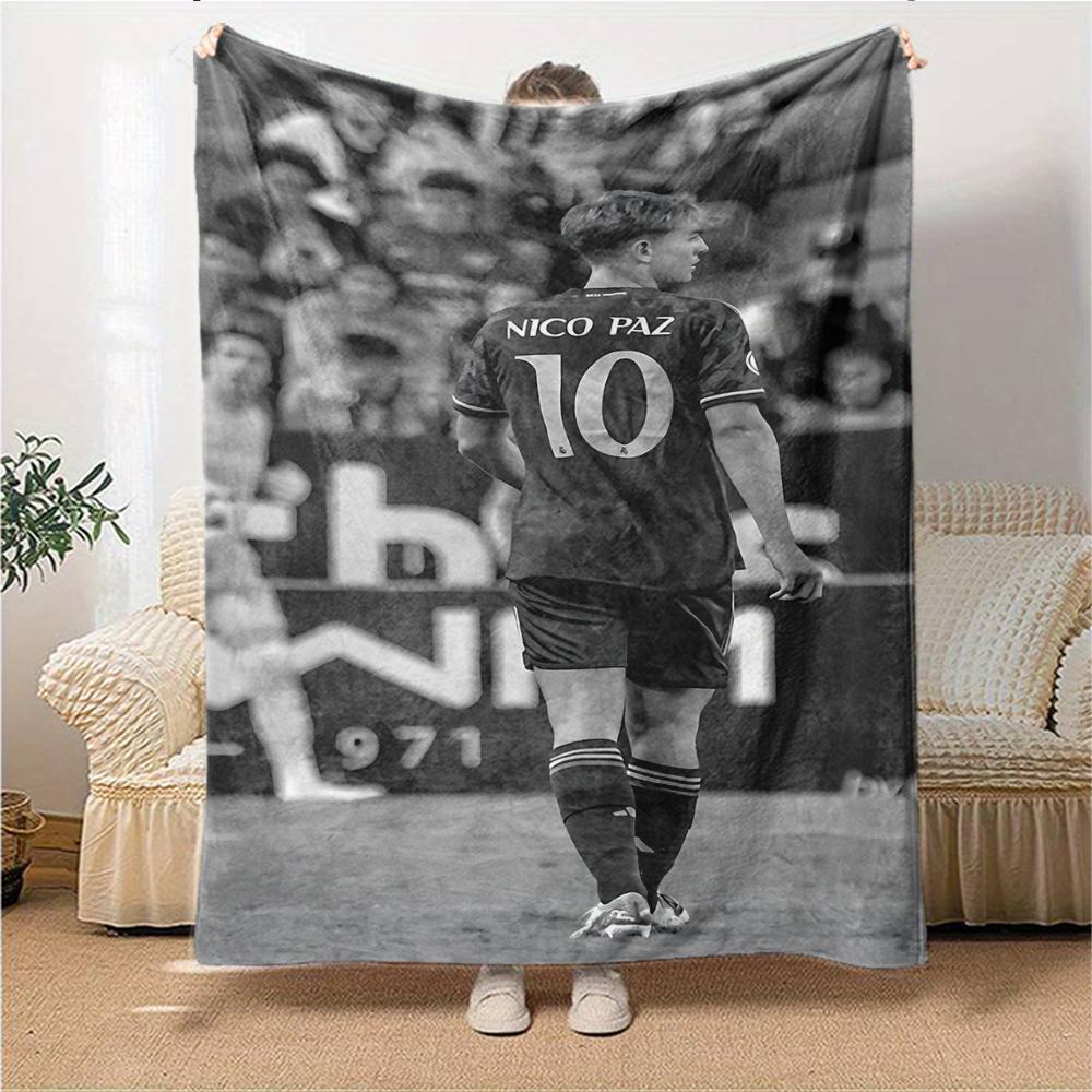 Player Field Blankets Flannel Printed Breathable Warm Throw Blanket for Home Office Bedspreads 0708a54