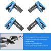 4 PCS Car Brake Line Clamp, Car Brake Oil Line Plug Tool, Brake Line Plug Automatic Fluid Stop Clamp Set, Universal for Most Cars (Blue)