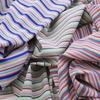Combed Pure Cotton Color Striped Threaded Pit Stripe Elastic Knitted Jersey Fabric Gradient Stripe Summer T-shirt Vest Fabric