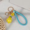 Porte-clés Motif Citron Mignon Incrustation de Strass Brillants Pendentif de Sac à la Mode Porte-clés Durable pour Filles Usage Quotidien Petit Cadeau