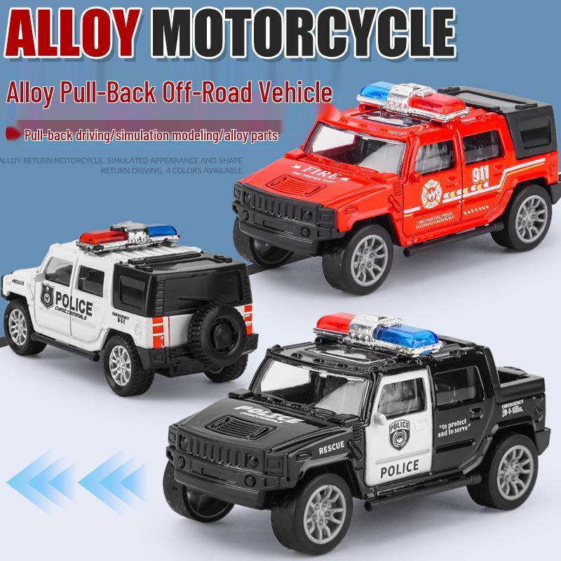 Children's Alloy Off-Road Pull-Back Toy Car - Educational Gift