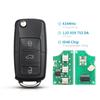KEYYOU 3 Button Flip Remote Car Key Fob For VW PASSAT Polo Skoda Seat CADDY Golf Beetle JETTA 1J0959753 DA/AH 1K0959753G 434Mhz