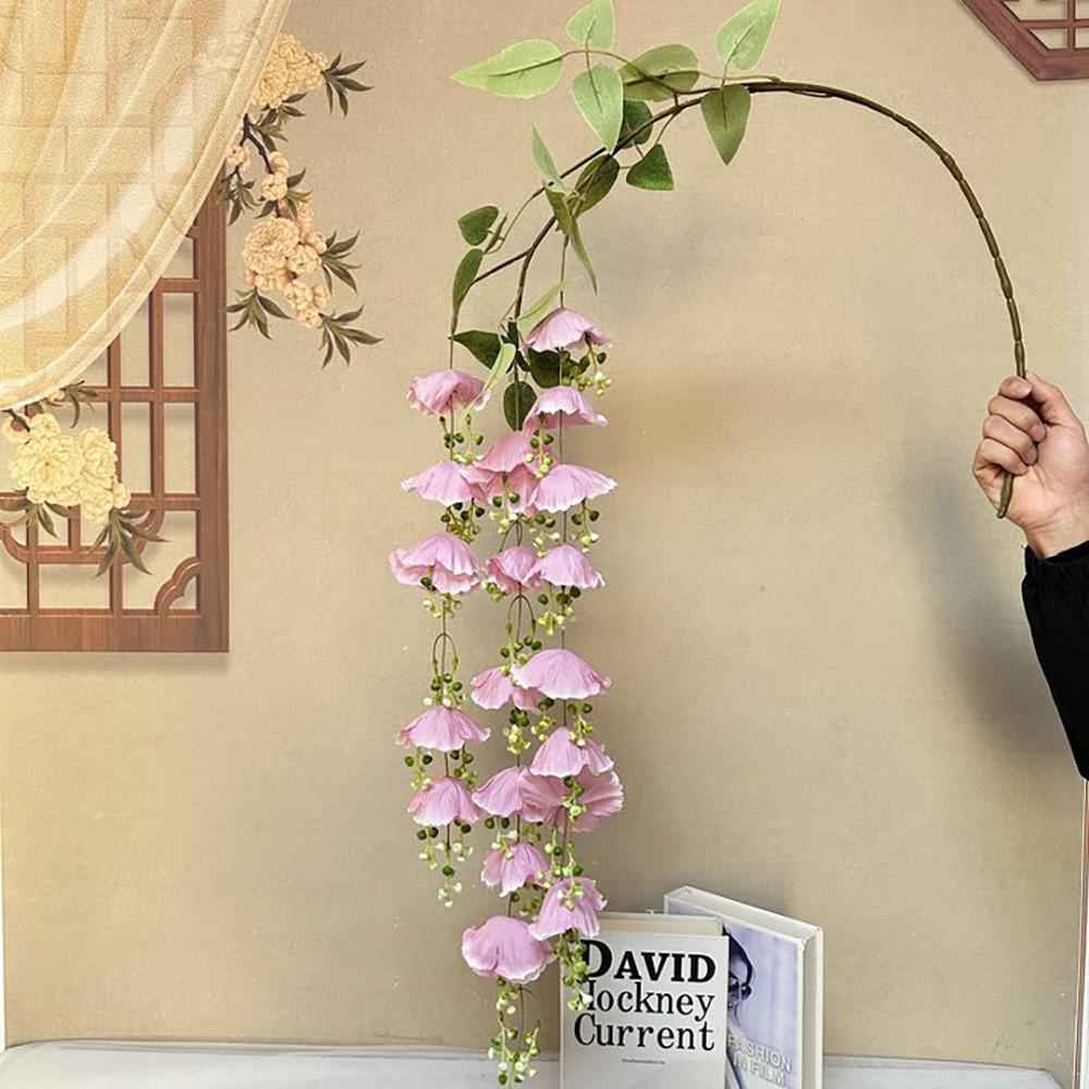 Chime Hydrangea Wind Lily Artificial Flower Wedding Party Home Gift Decoration