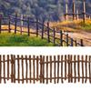 EYSCOTA 12PCS Farm Fence Toy Plastic Cowshed Paddock and Farm Animal Figures Accessories Fencing Playset for Kids Toddlers