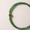 Natural Imperial Green Jade Single-Strand Gourd Charm Bracelet for Women, New Chinese Style, Versatile